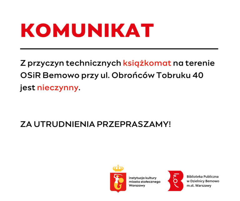 Nieczynny książkomat